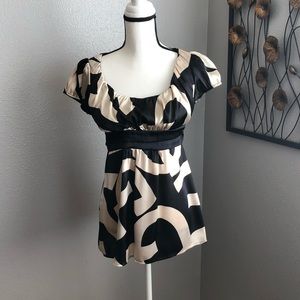 Forever 21 Black and Cream Top